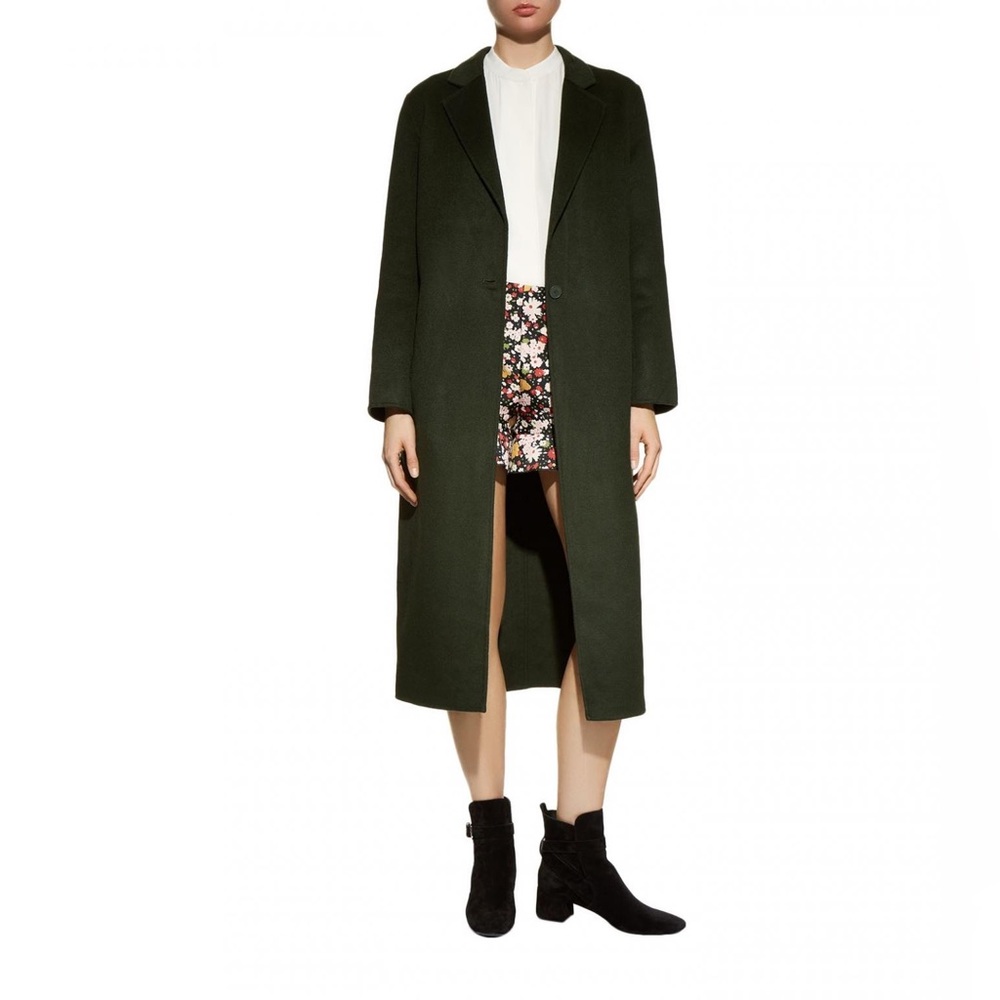 COPY - Sandro Women's Green Ekin Wool/Cotton Blend Coat Size 36
